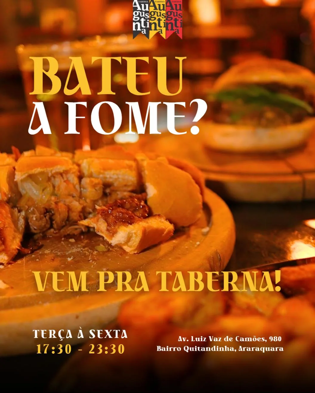 Post: Bateu a fome? Vem pra taberna