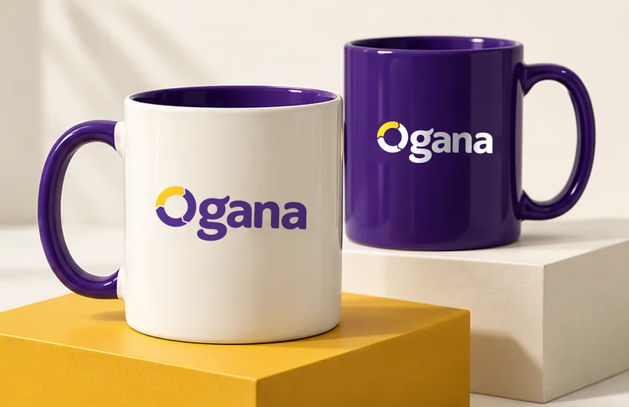 Canecas com a marca Ogana